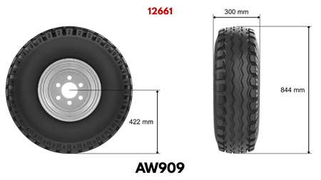 GUMA 11,5/80-15,3 AW909 14pl SA FELGOM 9,00X15,3