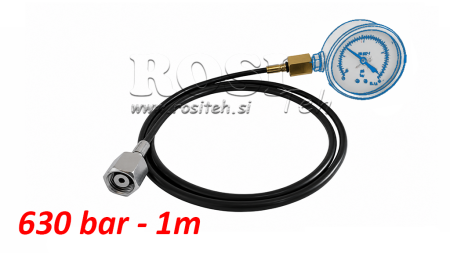 MANOMETER MEßSCHLAUCH 630 bar 1m lÄNGE