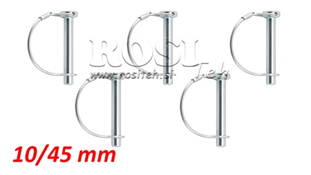 SAFETY CLIP SET SEMI-CIRCULAR Φ 10/45 MM (5PCS)