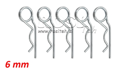 SET OF SAFETY CLIPS DOUBLE Φ 6 MM (5PCS)