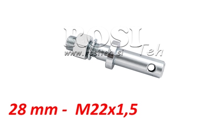 MOUNTING PIN Φ28MM WITH THREAD M22X1.5