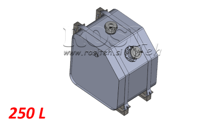 REZERVOR METALIC SUPERIOR 250 LIT 600X600X800MM