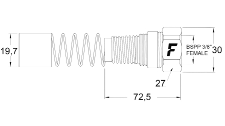 HUNN HURTIGKOBLING FOR MULTI-FASTER 3/8 FAST DEL