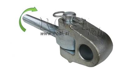 erityinen kierretty koukku vetolaitteelle kategoria 3 M30x3