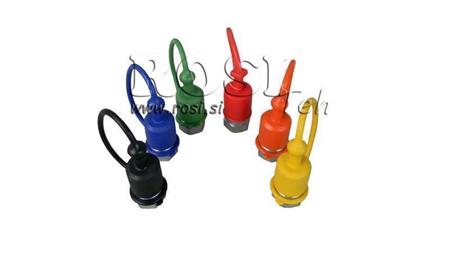 SCHUTZGUMMIBEHÄLTER SCHWARZ - MÄNNLICHE SCHNELLKUPPLUNGEN