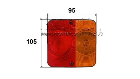 ZADNÍ ČTVERCOVÉ SVĚTLO 2 POZICE