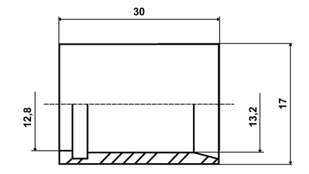 SCHLAUCHSCHELLE FÜR PTFE-SCHLAUCH SAE100 DN8 (5/16)