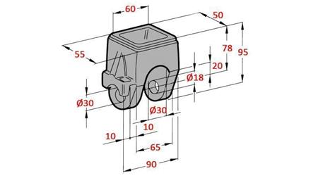 SOPORTE PARA CAMIÓN VOLQUETE FI18-22 SUPERIOR