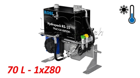 HYDRAULISCHER TRAKTORAGGREGAT KAPAZITÄT 70 lit DURCHFLUSS 53 lit/min 1 X Z80 - MIT ÖLKÜHLER
