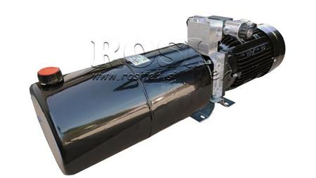 MINI HYDRAULIC AGGREGATE 380V AC (2.2 kW) 120 bar - 8.0 cc - 11.2 lit/min - tank 12 lit