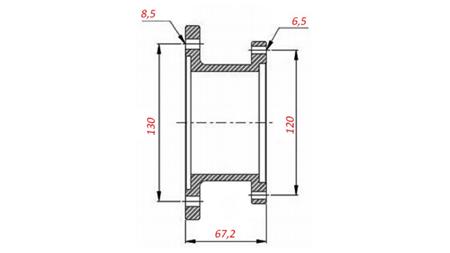 KLOKKE FOR HYDRAULISK PUMPE - DIREKTE MONTERING