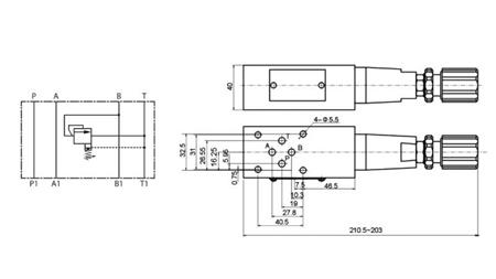 TURVAVENTTIILI CETOP 3 (B) 15-315 BAR
