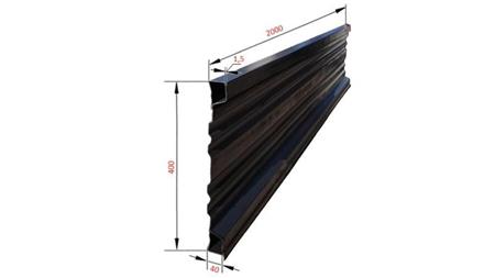 SEITENWAND FÜR KIPPERANHÄNGER 2 MET. - HÖHE 400 mm