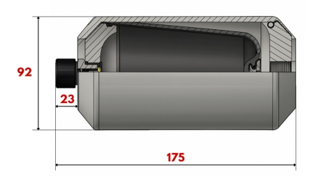 HYDRAULICKÝ AKUMULÁTOR 0,45 LIT - M18x1,5