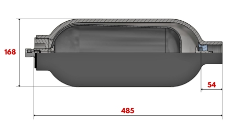 HYDRAULISK AKKUMULATOR 6 LIT - BSP 1