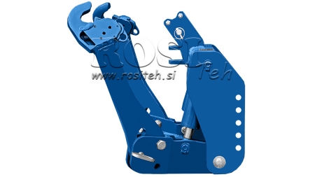 KIT IDRAULICO FRONTALE UNIVERSALE 2KAT PER TRACTOR 1500KG - BLU (RAL 5017)