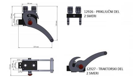 MULTI-FASTER COUPLING 2-way BSP1/2 COMPLETE NEW TYPE