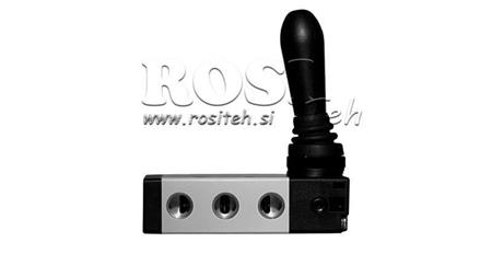 PNEUMATISCHES MANUELLES VENTIL 5/2 3/8 PRT-0852-ARR MANUELLE RÜCKGABE