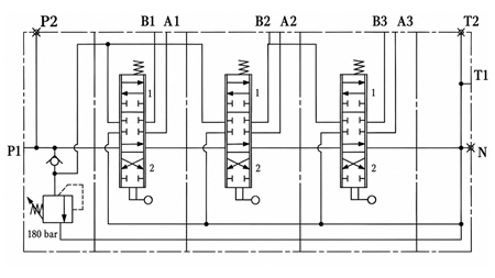 MANUAL VÁLVULA HIDRÁULICA MONOBLOQUE 3xZ50