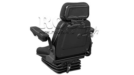 SEDADLO TRAKTORA S VZDUCHOVÝM ZAVESENÍM TEXTÍL S OPIERKOU RÚK ECO