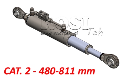 TELESKOPISCHER HYDRAULISCHER STANDARD-OBERLENKER - CAT. 2 (45-95 HP) - 480-811 mm (25,4/25,4 mm)