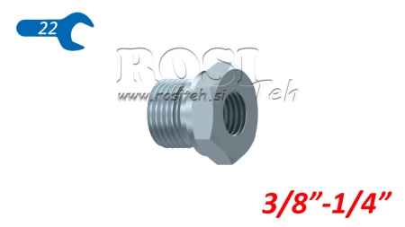 ADAPTATOR HIDRAULIC MASCUL-FEMEIE 3/8-1/4