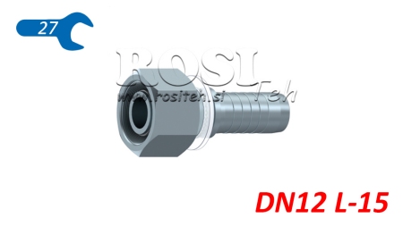 HYDRAULIC FITTING DKOL 15 L FEMALE DN12-M22X1,5