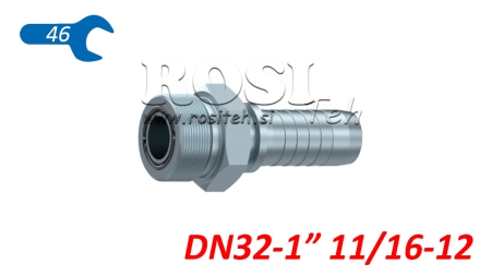 HYDRAULISCHER ANSCHLUSS AGORFS MÄNNLICH DN32-1