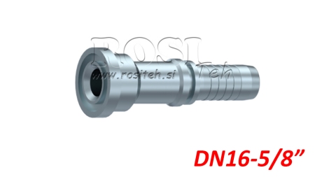 RACCORD HYDRAULIQUE KOMATSU DROIT DN16MM-FLANGE5/8