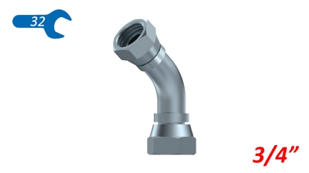 KNIE 45° BSP WEIBLICH - WEIBLICH 3/4