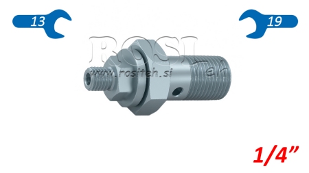 HIDRAULIKUS FÉKEZŐ ÜREGES CSAVAR 1/4