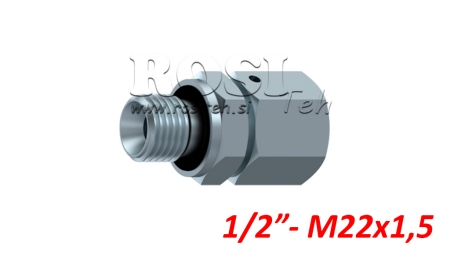 HYDRAULISK DVO-VIJAČNIK UVOJNI VIJAČNI SPOJ AOVR ED BSP1/2 - M22X1,5