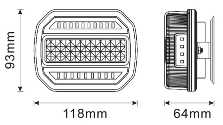 SADA LED MAGNETICKÉHO SVĚTLA - BEZDRÁTOVÉ 12/24V CANBUS