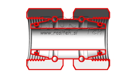 HYDRAULISCHE DOPPEL-SCHWENKMUTTER-VERBINDUNG (12S) M20X1,5