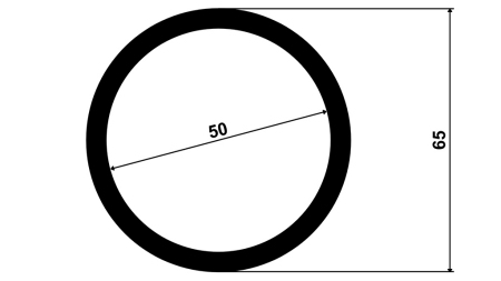 ANSCHWEISSFLANSCH 50x65x50