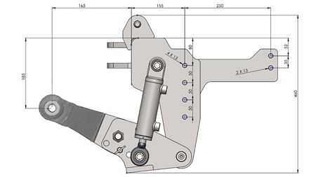 UNIVERSALE FRONTHYDRAULIK CAT. 1 - PROFI STANDARD FÜR TRAKTOR 800 KG