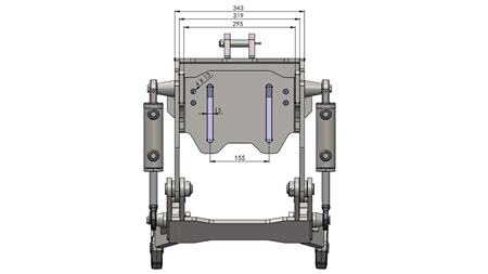 UNIVERSALE FRONTHYDRAULIK CAT. 1 - PROFI STANDARD FÜR TRAKTOR 800 KG