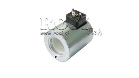 ELEKTROMAGNETISCHE SPULE 12V DC FÜR CETOP 5 VENTIL - fi 31.4mm-75mm 37W 