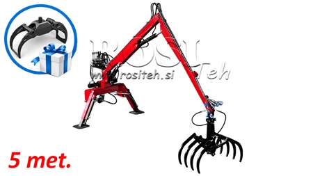 CARGADOR HIDRÁULICO PARA TRACTOR CON FORK HUT 5M
