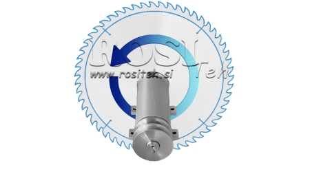 GUSS-EISEN KREISSÄGENWELLE 400MM (LINKS GEWINDE)