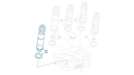 HANN HURTIGKOBLING FOR MULTI-FASTER 9/16 3PLK 3PLV C MOBIL DEL