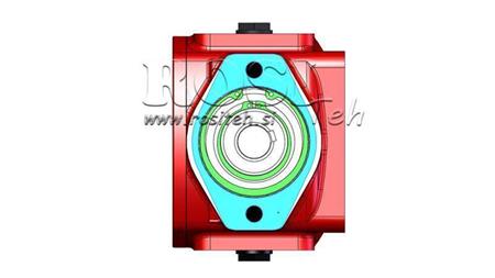 GEARBOX RT90 FOR HYDRAULIC MOTOR MP/MR RATIO 3.1:1