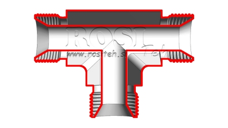 HYDRAULICKÝ T KUS BSP MUŽSKÝ-MUŽSKÝ 3/8