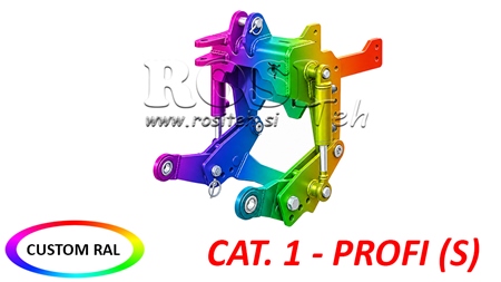 UNIVERSAL KIT FRONT HYDRAULICS CAT. 1 - PROFI STANDARD FOR TRACTOR 800 KG (RAL OF YOUR CHOICE)