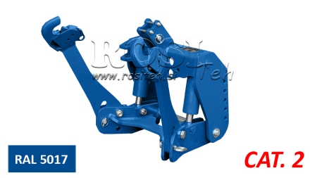 UNIVERSALE FRONTHYDRAULIK KAT 2 FÜR TRAKTOR 1500kg - BLAU (RAL 5017)