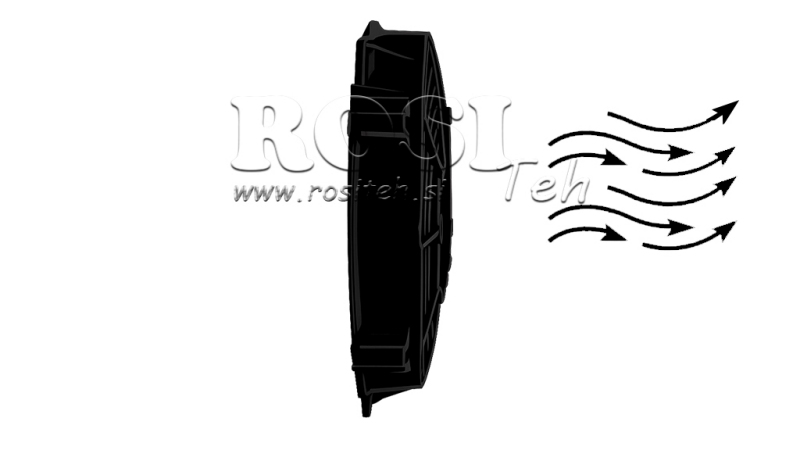 VENTILATOR AXIAL 280MM PULL 12V