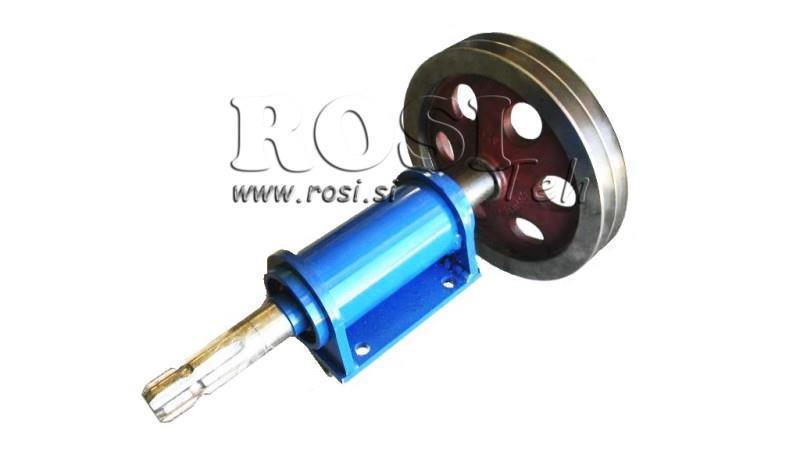 GJUTJERN KARDANAKSEL MED REMSKIVE 270mm