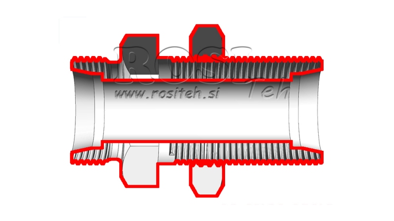 HYDRAULISCHE SCHOTTVERSCHRAUBUNG DOPPELVERBINDER (12S) M20X1,5