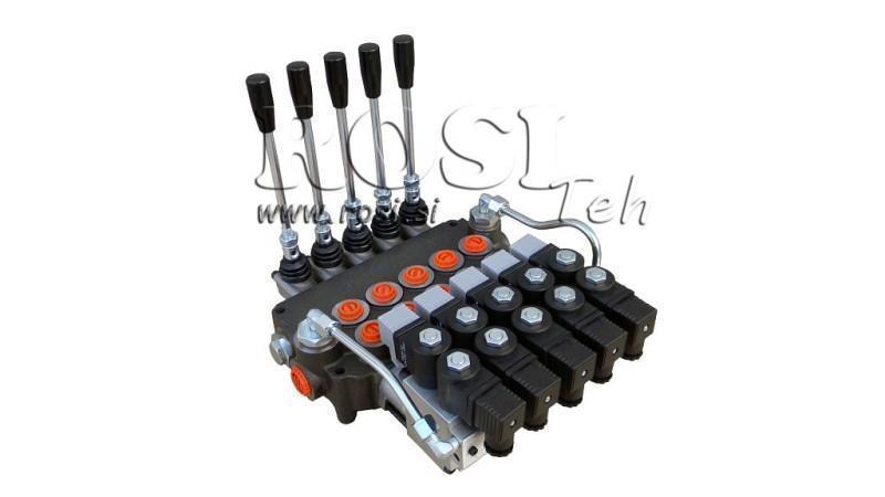 HYDRAULICKÝ VENTIL 5xP80 - EO 12V