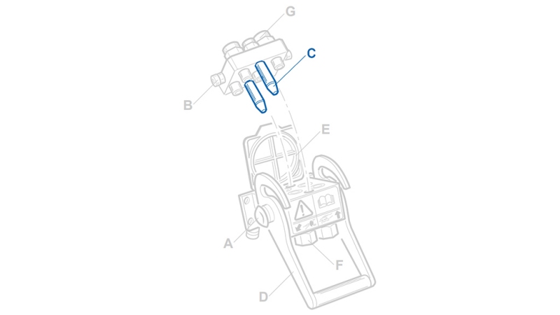 STYRINGER FOR MULTI-FASTER MOBIL DEL